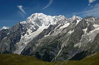 Masiv Monte Bianco z Tête de la Tronche.