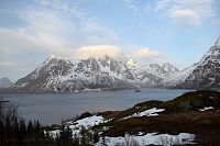 Vyhlídka Austnesfjorden na Lofotech.