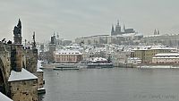 Praha v zimě.