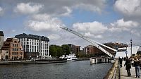 Kładka dla pieszych na Ołowiankę w Gdańsku.
