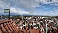 Gdaňsk z věže katedrály.