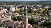 Gdaňsk z věže katedrály.