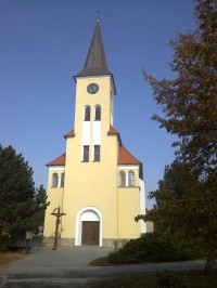 Kostel ve Vrbici.