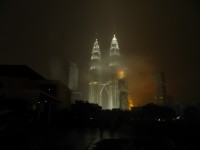 Petronas Twin Towers v Kuala Lumpur.