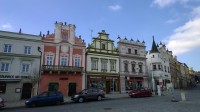 historické domy na Havlíčkově náměstí.