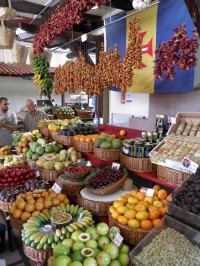 Ovocný trh ve Funchalu.