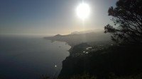 Západ slunce nad Funchalem.