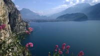 strada del Ponale nad jezerem Garda.