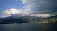 Lago di Garda ze strada del Ponale.