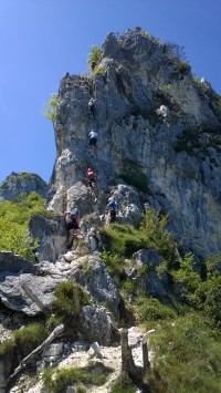 cesta na vrchol Cima SAT.