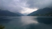 odjíždíme z Lago di Ledro - začíná pršet......