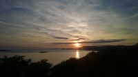 západ slunce u Cavtatu.