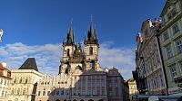 Staré Město, Praha, Staroměstské náměstí, pohled na Týnský chrám