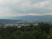 Výhled z rozhledny na Ústí nad Labem.