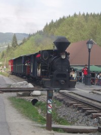 Pára ve Vydrově- Vydrovské dolině cílová stanice na druhé straně