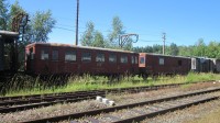 Odstavené vagony na nádraží v Domašíně