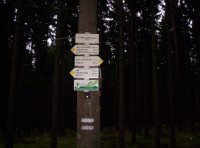 rozcestník k jednotlivým balvanům