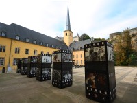 muzeum umění, v pozadí klášter Abbaye du Neumunster