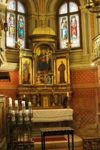 Lužany, oltář zámecké kaple