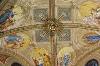 Lužany, strop zámecké kaple