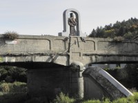 Čepice, most se sochou sv. Jana z Nepomuku