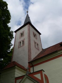 Čestice, věž kostela