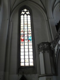 Cheb, okno kostela sv. Mikuláše