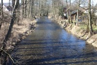 Řeka Ostružná pod Hrádkem