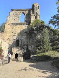 Oybin, průčelí klášterního kostela