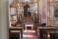 Dobřany, vnitřek kostela sv. Mikuláše