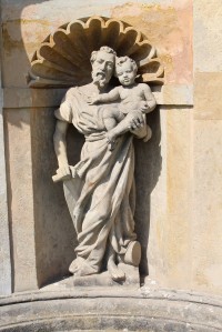 Nový Bydžov, socha sv. Josefa na sloupu
