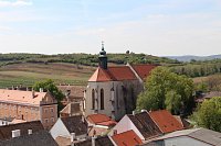 Rertz, pohled z věže na dominikánský kostel