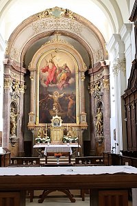 Obraz na hlavním oltáři kostela