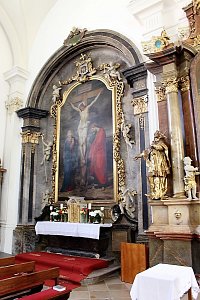 Boční oltář kostela sv. Štěpána