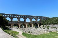 Pont du Gard, pohled z pravého břehu