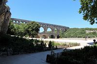 Pont du Gard, pohled z pravého břehu