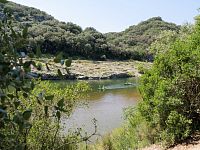 Pohled z vyhlídky na řeku Gard