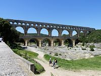 Pont de Gard, pohled od restaurace