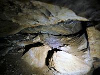 Strašínská jeskyně, vstup do západní chodby