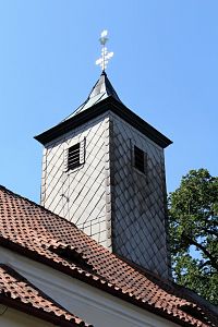 Svojšice, věž kostela