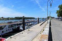 Arles, přístav na Rhóně