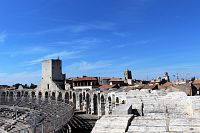 Arles, pohled z věže arény