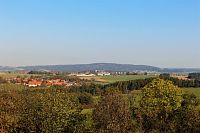 Vlkonice, pohled na Černíč a Hradešice