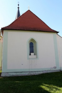 Kostel sv. Jana Křtitele, východní průčelí