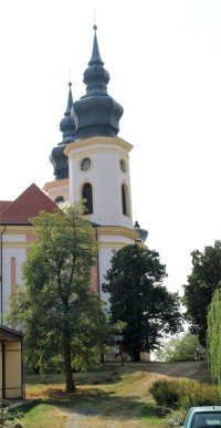 Březno, věže kostela