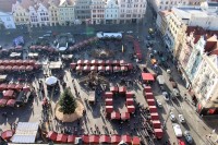 Vánoční trhy z věže katedrály