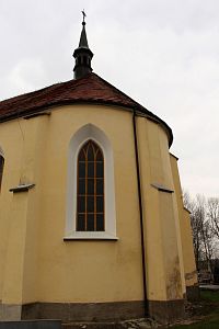 Okno presbytáře kostela sv. Havla