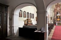 Vnitřek kostela sv. Aloise