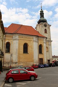 Východní strana kostela sv. Aloise