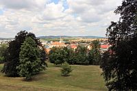 Boskovice, pohled od zámku na město
